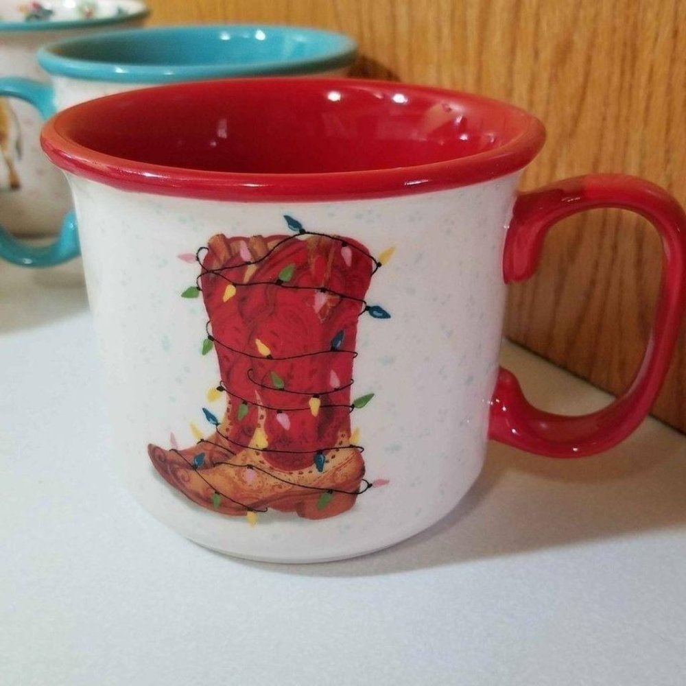 Pioneer Woman Camper Mug Boot Holiday Christmas